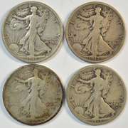 1917-D (Rev), 17-D (Obv), 17-S (Rev), & 17-S (Obv) Walkers