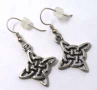 Sterling Silver Star Dangle Earrings