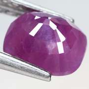Glistening violet red 2.26ct UNHEATED Ruby