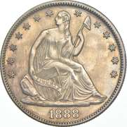 1888 Seated Liberty Half Dollar - Proof