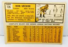 Bob Uecker 1963 Topps Baseball Card
