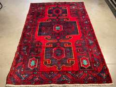 STUNNING PERSIAN VINTAGE RUG 4.9x6.7