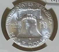 1960-D Sil Franklin Hf NGC MS-64 near GEM