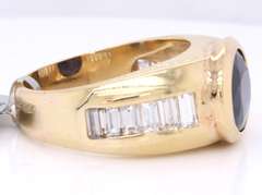 Gorgeous Rubies and Diamond Yellow Gold Owl Ring