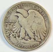 Rare 1921-P Walking Liberty Half Dollar. Nice Fine