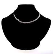 Exquisite Handmade Italian Sterling Silver Love Chain Necklace