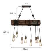 Industrial Wood Pendant Light Hanging