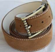 Classy Fine Quality Suede Belt, Made In Italy