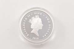 2010 Niue $2 - Giay Thong-Hanh - 1 T Oz Silver Proof Gold Gilded - Box