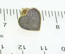 Cute Heart Stud 10kt Diamond Earrings