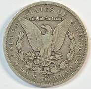 Very scarce 1880-CC Morgan Silver Dollar. Choice circ