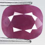 Glistening violet red 2.26ct UNHEATED Ruby