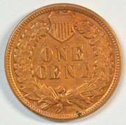Roll Red Choice BU 1884 Indian Head Cent.
