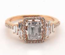 Classic 18k Stamped Yellow Gold Diamond Ring