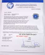 Marvelous Natural Tanzanite Set in 14K White Gold Diamond Ring