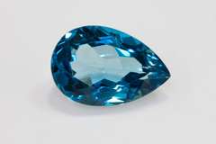 Bright London Blue Topaz Pear - 7.31 cts.