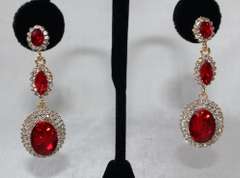 Sexy Ruby Color Earrings