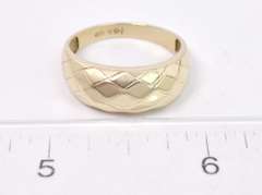 Fancy Men's Ring in 14K Yellow Gold