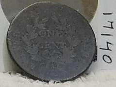 1798 Lg Cent very circ, date worn