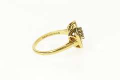 14K Yellow Gold Retro Diamond Accent Heart Promise Ring