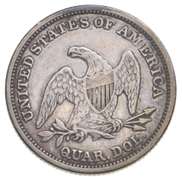 1839 Seated Liberty Quarter