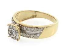 Great 3 Ring Wedding Set in 14kt Yellow Gold