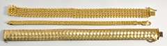 Lovely Group of 3 Vermeil Bracelets
