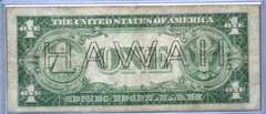 $1 Hawaii Overstamp Emergency Issue 1935 A Brown Seal Silver Certificate