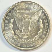 Choice BU 1921-D Morgan Silver Dollar. Tougher date