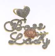 Stylish 10kt Boss Lady Diamond Pendant