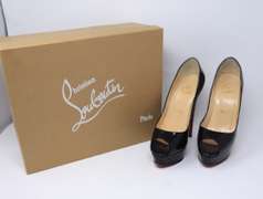 Authentic Christian Louboutin Lady Peep 150 Patent Calf