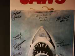 Jaws Cast x10 Autographed Signed 24x36 Poster ACOA Exact Video Proof
