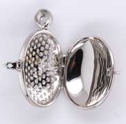 Mesmorizing Oval Locket with Cubic Zirconias