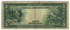 1914 Series Large Size $5 Federal Reserve Note (2-B)