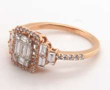 Classic 18k Stamped Yellow Gold Diamond Ring