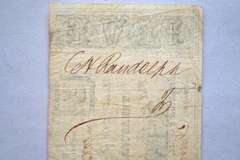 June 3 1863 $5 Texas Treasury Warrant