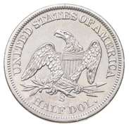 1858-S Seated Liberty Half Dollar