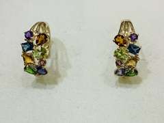 14kt Gold & Sapphire Earrings