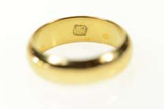 18K Yellow Gold 4.0mm Classic Rounded Child's Band Baby Ring