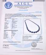 Enchanting 14K White Gold Sapphire and Diamond Necklace