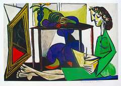 Pablo Picasso, Interior With Girl Drawing