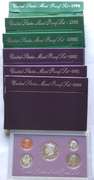 6 1980 -90 Era US Proof Sets . 1987-1991 1996 1998