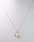 Pretty "Pearl - like" Pendant in 14K Yellow Gold
