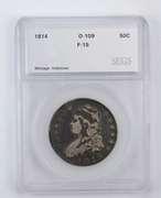 F15 1814 Capped Bust Half Dollar - O-109 - Graded by SEGS