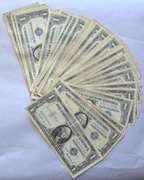 64 Various 1957 Series $ 1 Silver Certificates