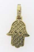 10kt Hamsa Hand Diamond Pendant
