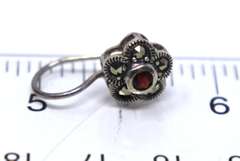Flower Style Sterling Silver Earrings