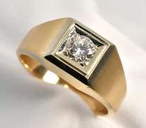 Classic Man's 1/2 Ct. Diamond Solitaire