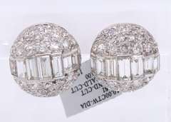 Unforgettable RBC and Baguette Cut Diamond Earrings