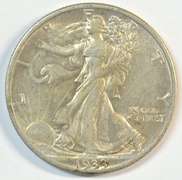 Lovely Choice AU 1933-S Walking Liberty Half Dollar. Key date
